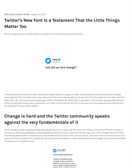 Twitter&rsquo;s New Font Is a Testament That the Little Things Matter Too