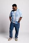 Cuban Collar Shirt - Summer Sky