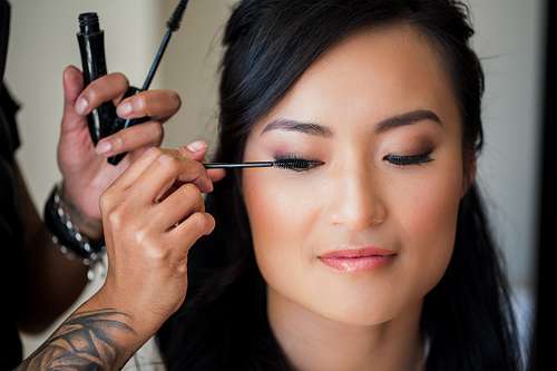 Bride Getting Ready
