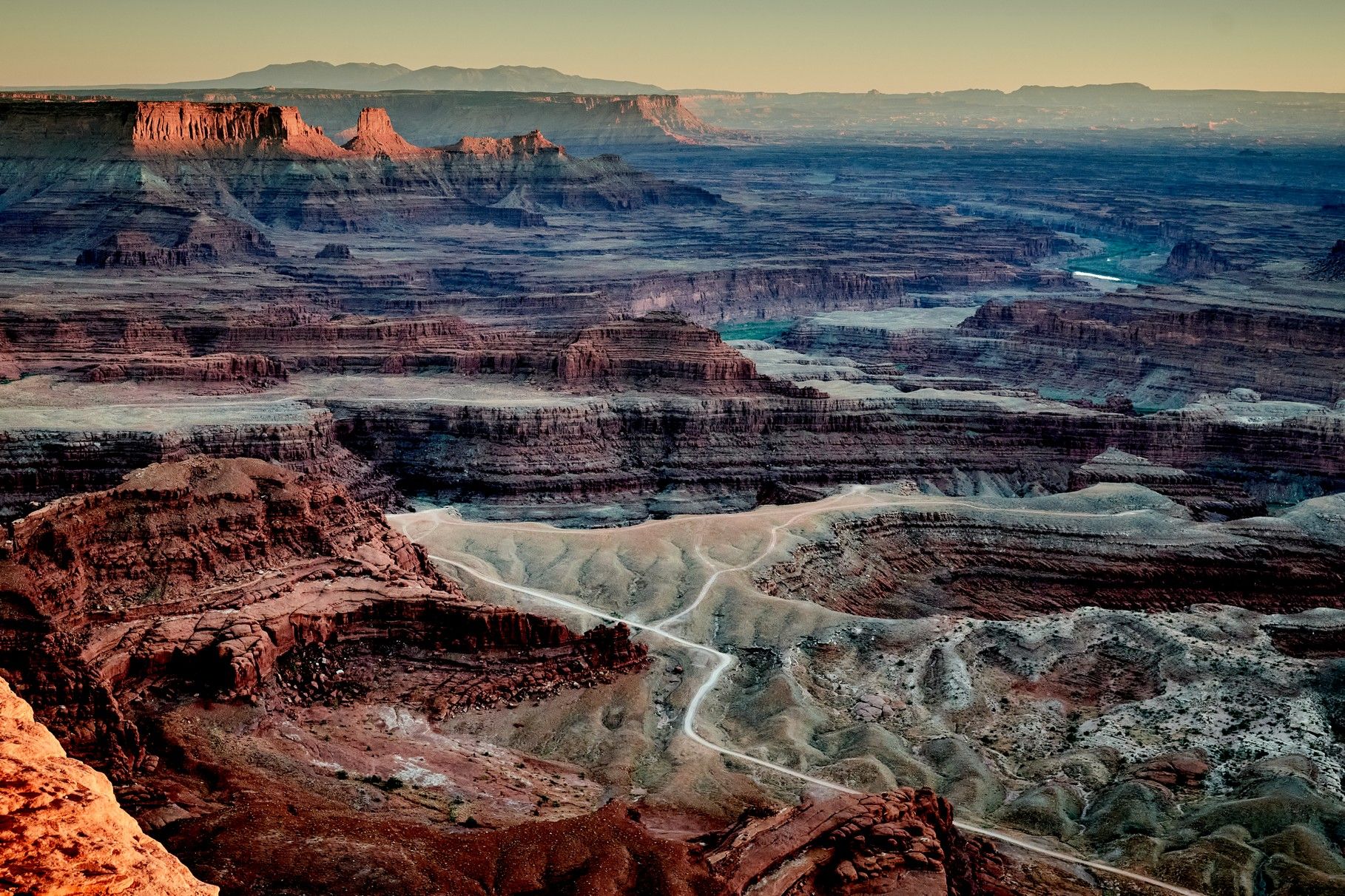 Colorado River Canyon at Sunset - Moab, Utah
