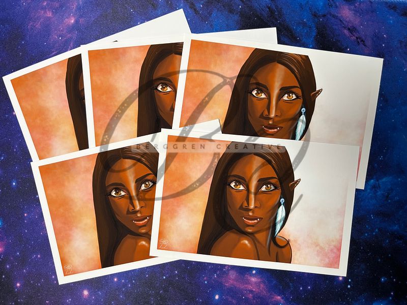 Troy from The Five Realms 4x6" Giclee art print - signed!