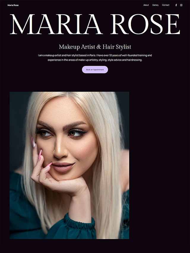 Footloose -  Pixpa Fashion Portfolio Website Template