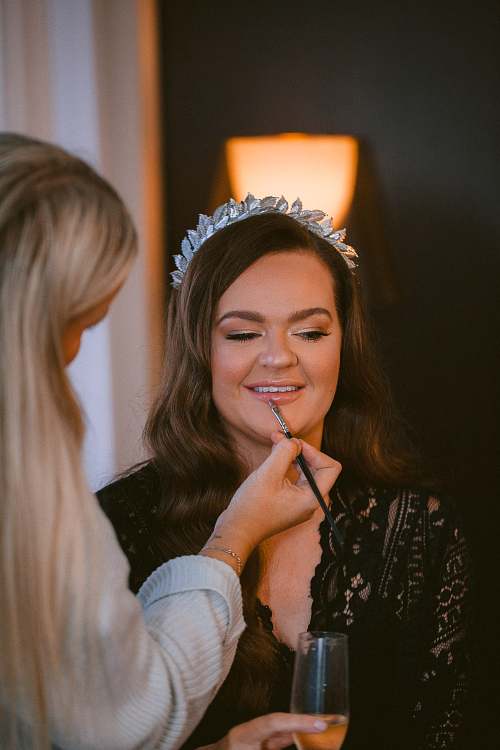 Bride Getting Ready