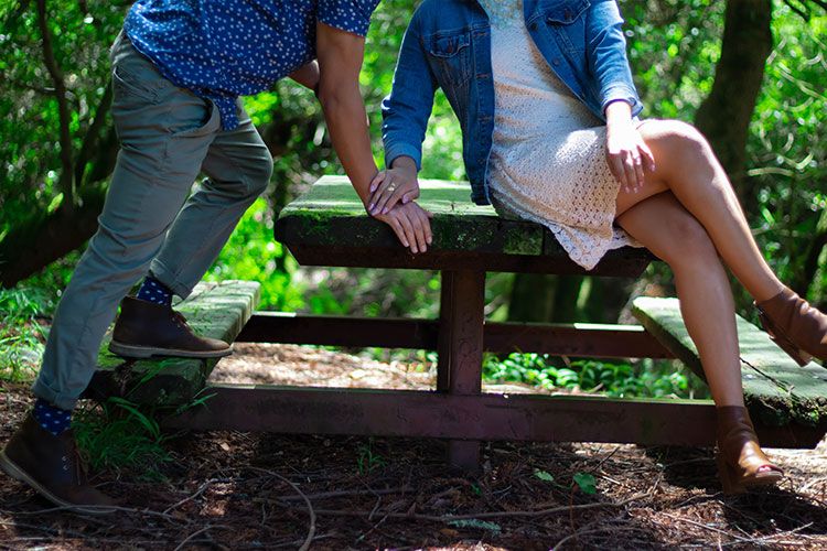 Candid Couple engagement photos