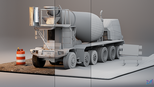 3D Vehicle Model | Maya