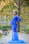 DP013 - Blue Net Gown