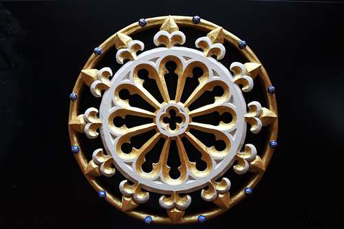 The new halo with gold and blue paint