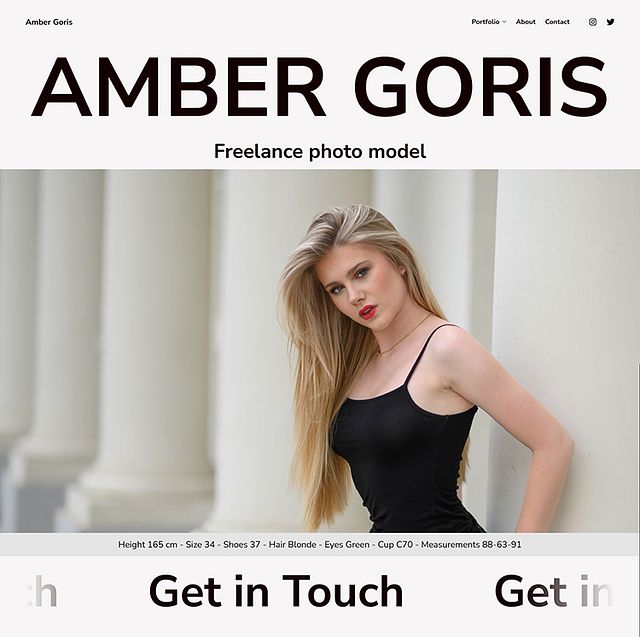 Voorbeelden van Amber Goris Portfolio-websites