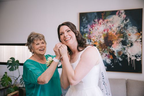 Bride Getting Ready