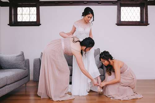 Bride Getting Ready