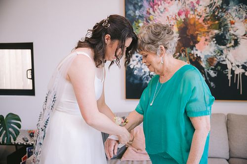 Bride Getting Ready