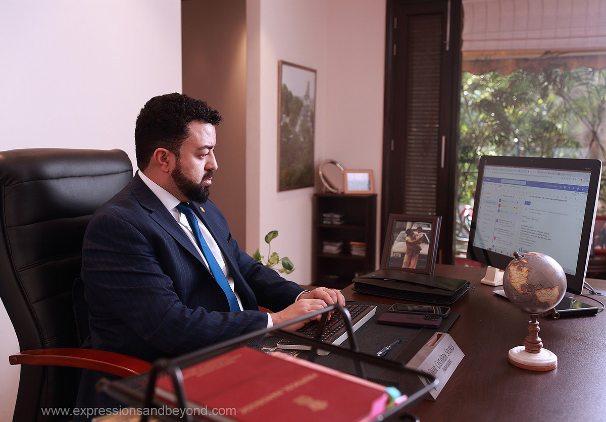 Business portrait of Ambassador of Guatemala in India