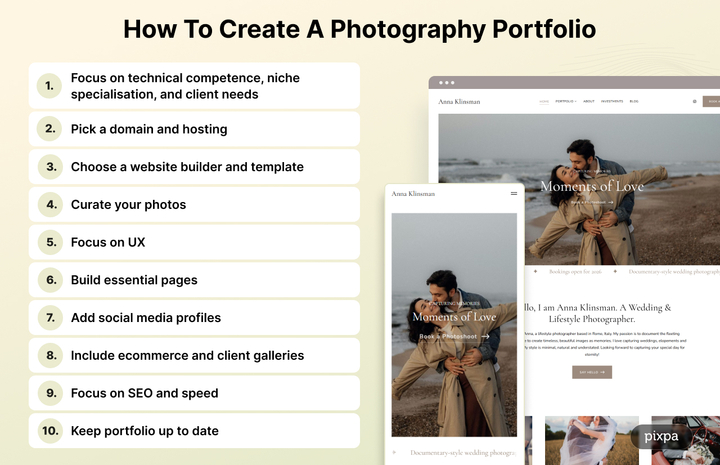 How to Create a Photography Portfolio - Checklist