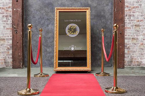 Magic mirror photo booth