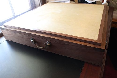 custom shipping crate for coat of arms for Bishop Shawn McKnight of Jefferson City