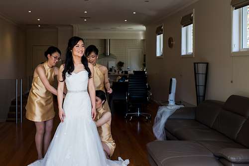 Bride Getting Ready
