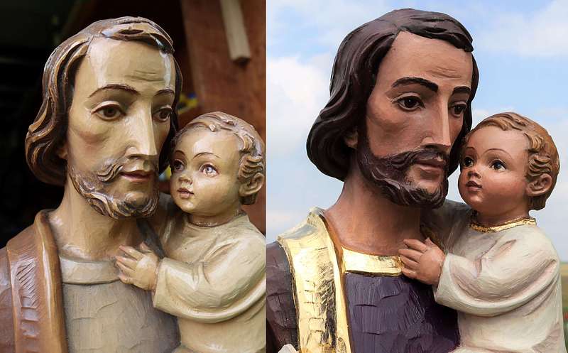 St. Joseph Restoration and Hand-Carved Shrine