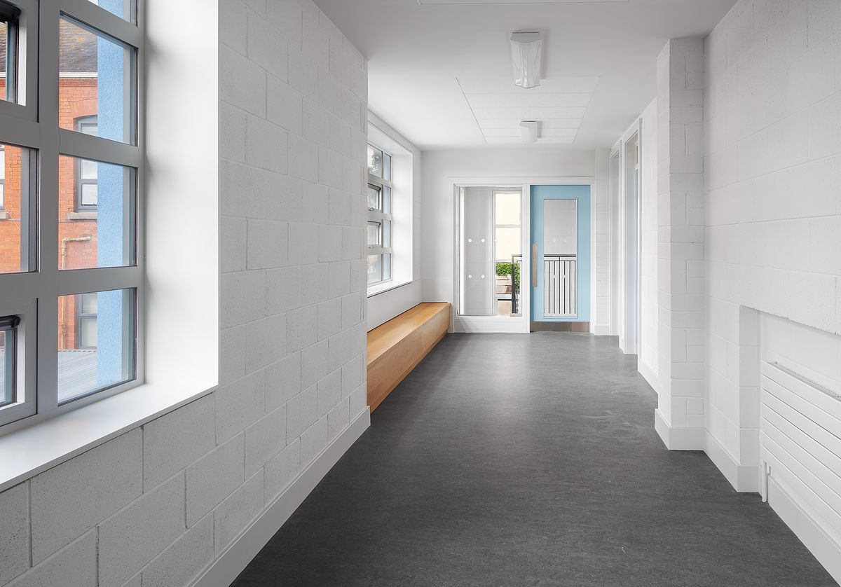 School Hallway with Natural Light, St. Michael's Holy Faith, Dub