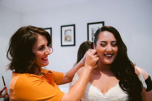Bride Getting Ready