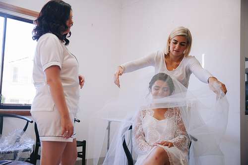 Bride Getting Ready