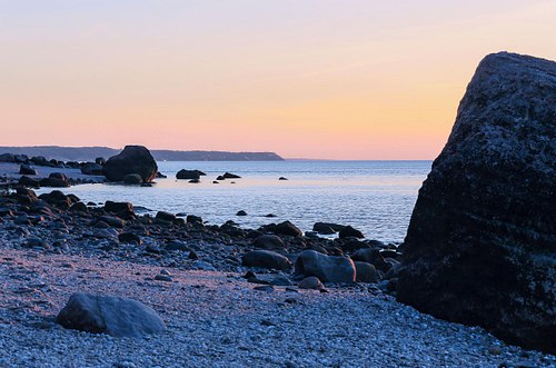 The coastline at Riverhead.