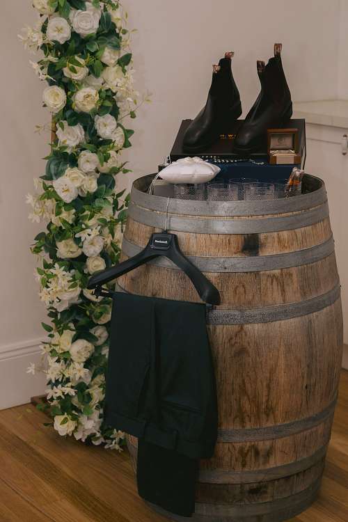 Groom Getting Ready