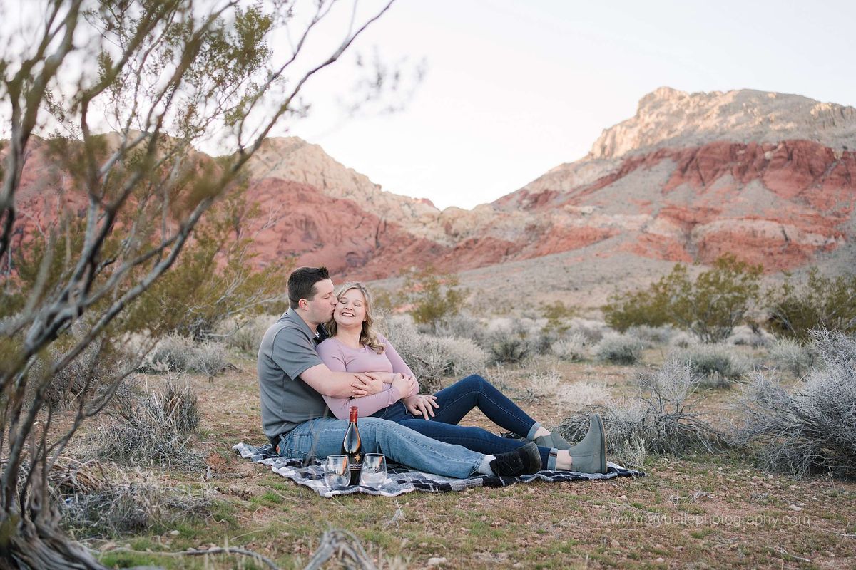 Red Rock Canyon, Las Vegas Nevada Engagement Photoshoot