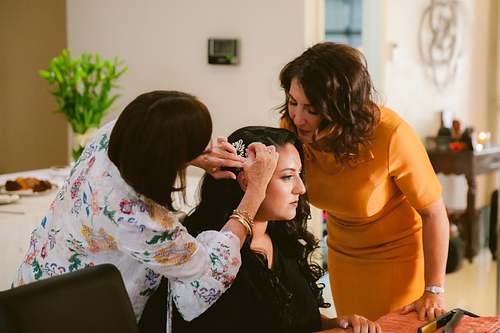 Bride Getting Ready