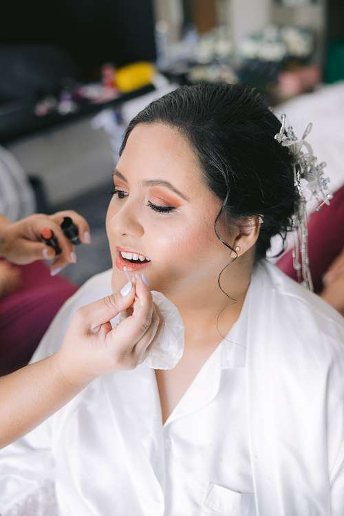 Bride Getting Ready