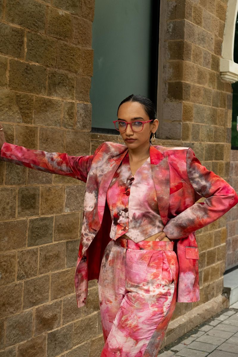 Waist Coat - Scarlet Sky