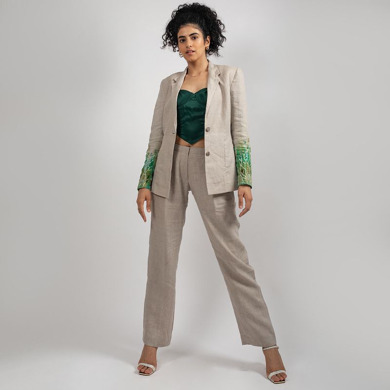 Ice Creeper Embroidered Blazer