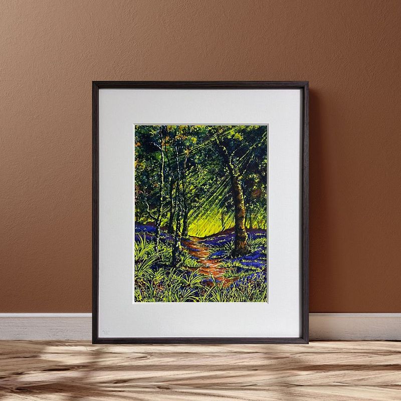 Whispers of a Bluebell Woodland