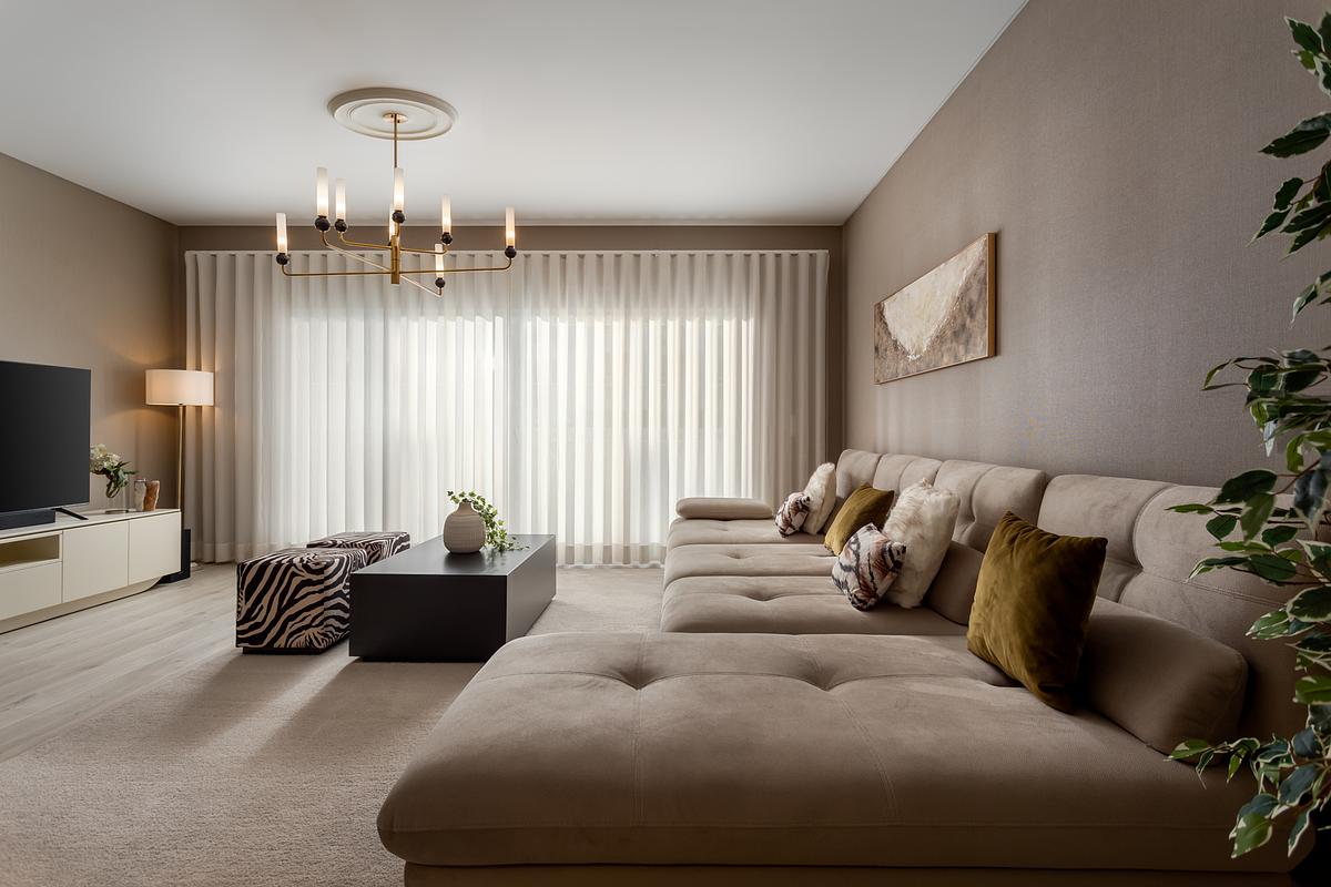 Fotografia de no Apartamento Montijo, destacando a decora&ccedil;&atilde;o com Estilo Africano.