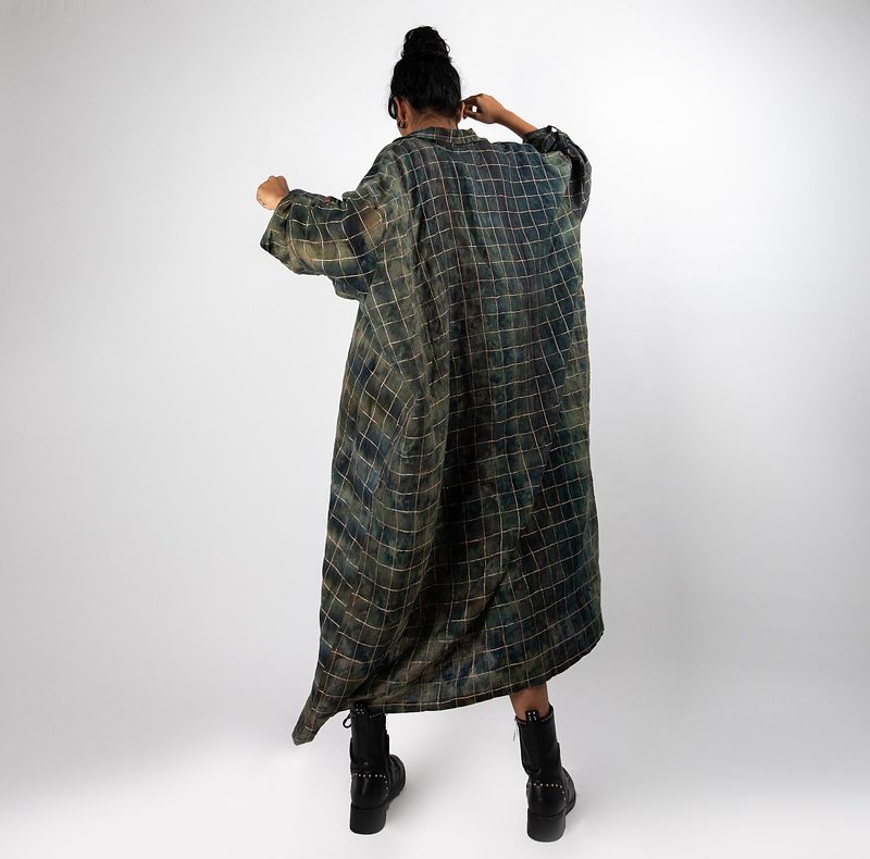 Chequered Choga Dress