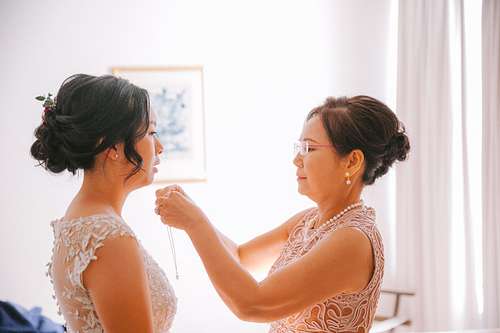 Bride Getting Ready