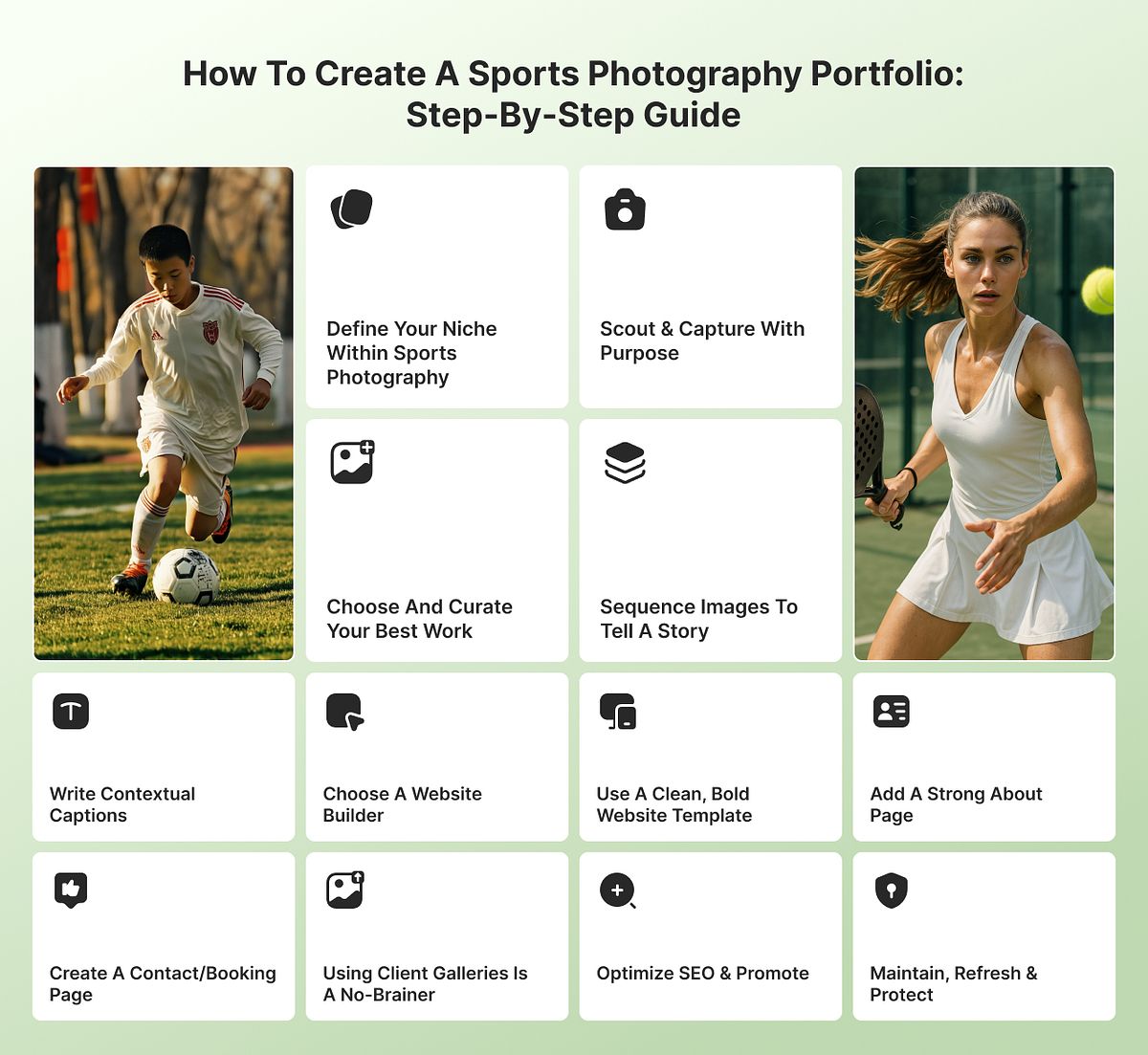 How to create a sports photography portfolio