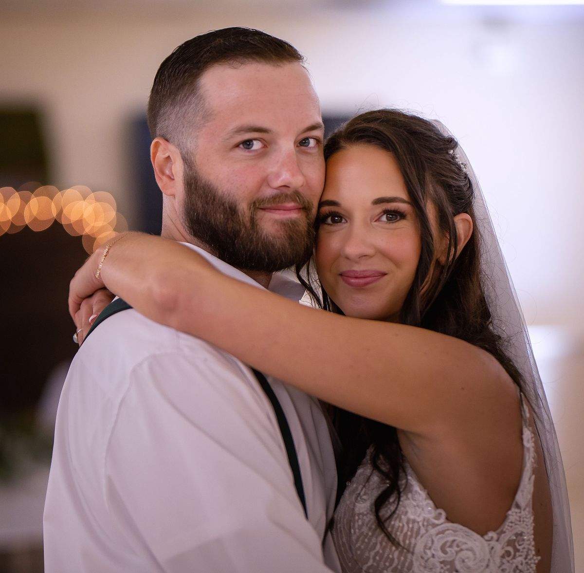 jana and jake dancing their first dance at the Selbyville, Delaware