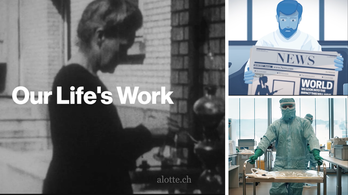 Several Novartis videos directed or creatively lead by Martin Potter